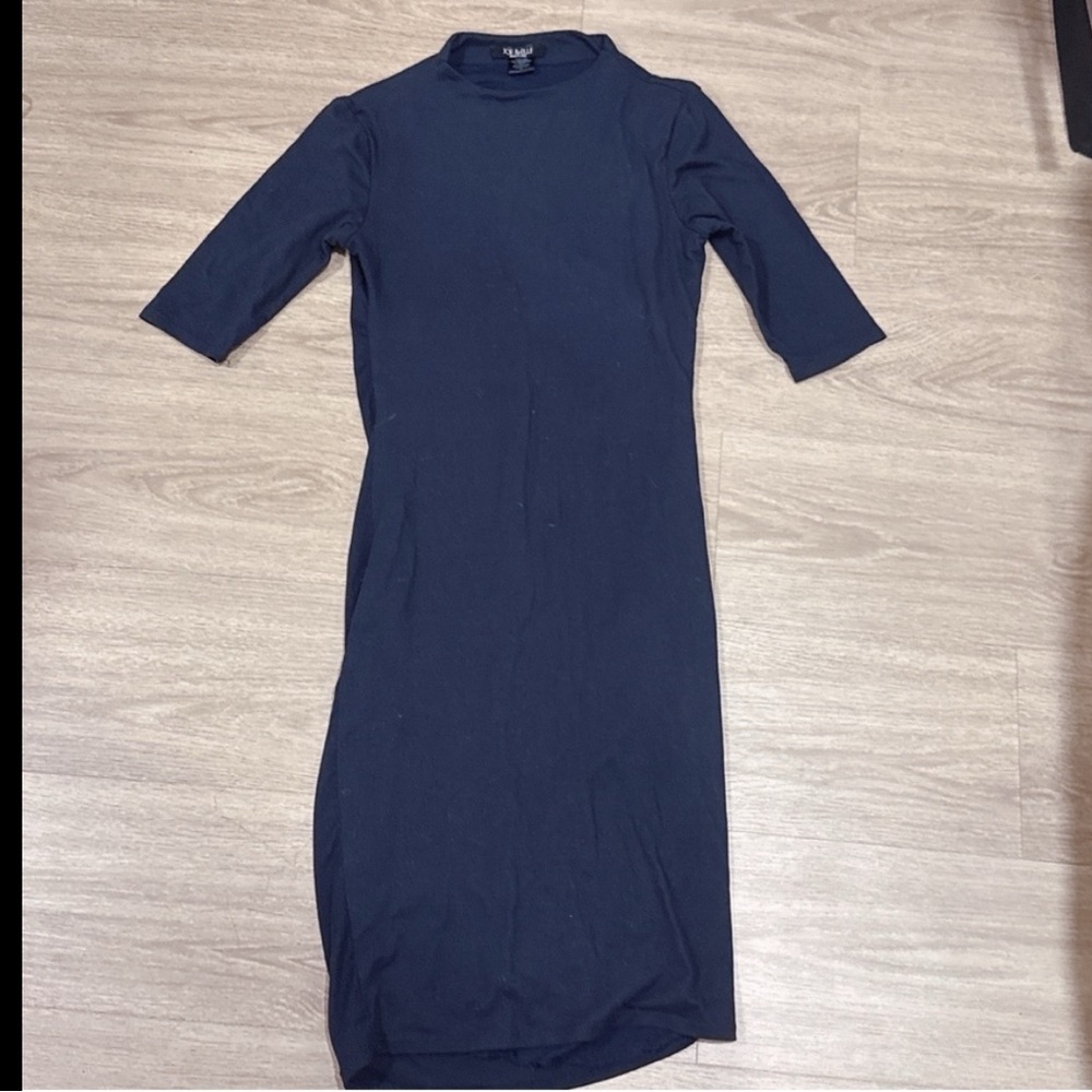Joe & Elle Classic Blue 1/4 Sleeve Dress